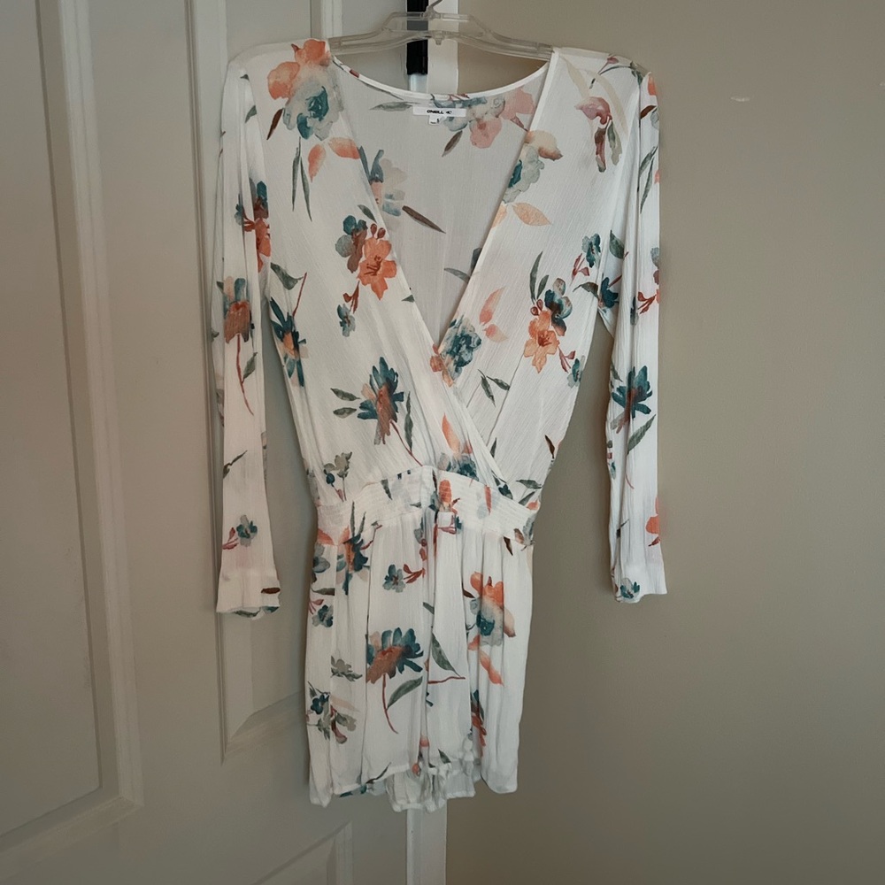 Billabong Floral Long Sleeve Romper